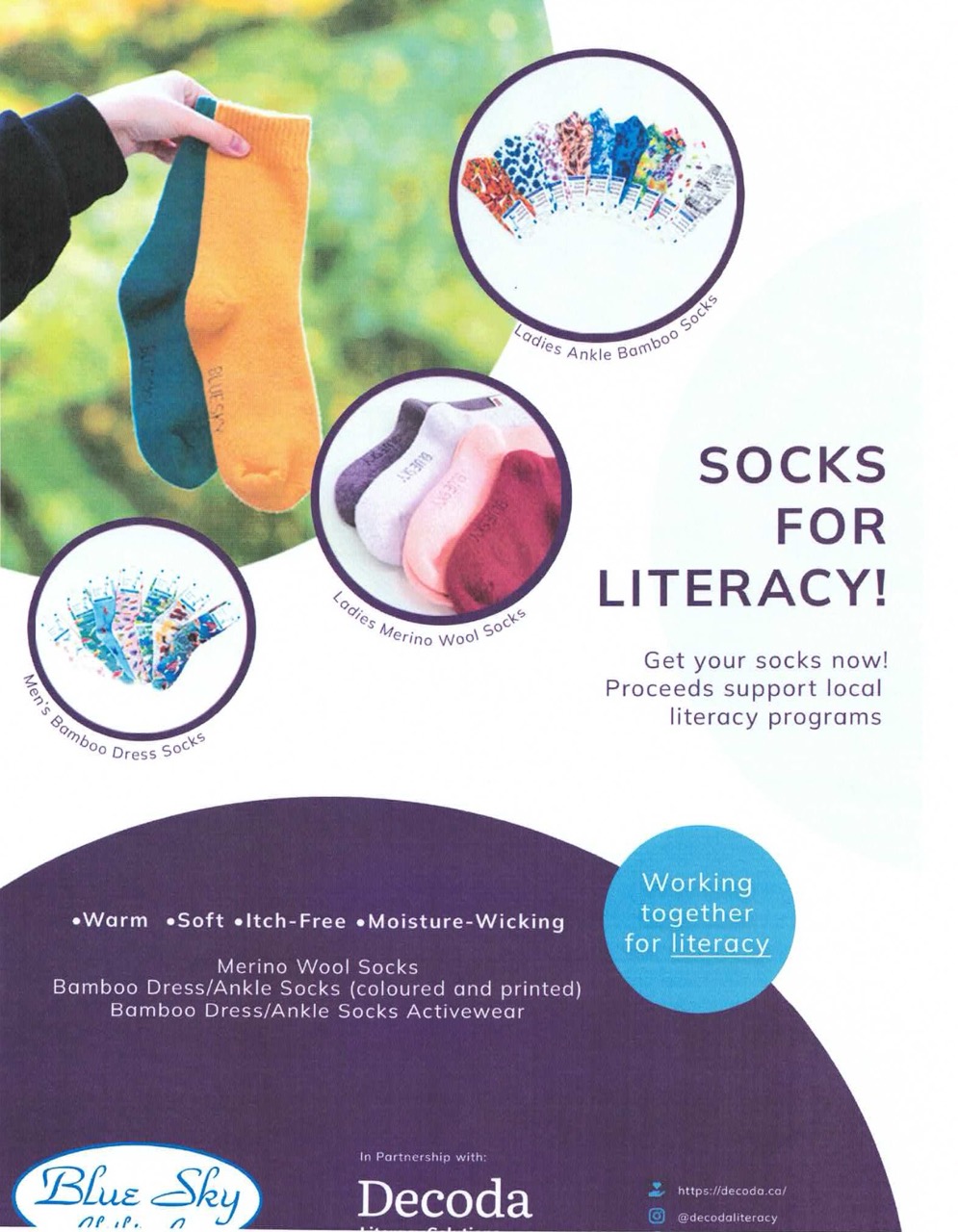 Socks for Literacy