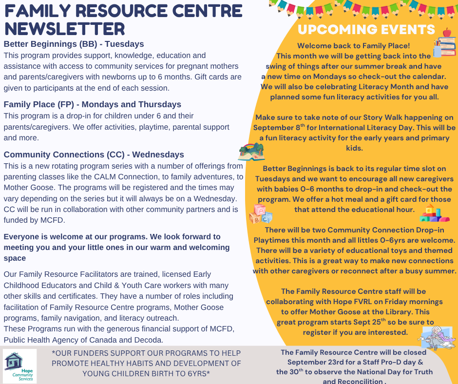 Family Resource Centre colour Newsletter November 2025